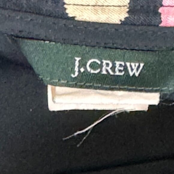 J.Crew Womens Silk  Lined Skirt Size 4 Black  Pink & Beige Polka Dot  aline - Picture 4 of 9